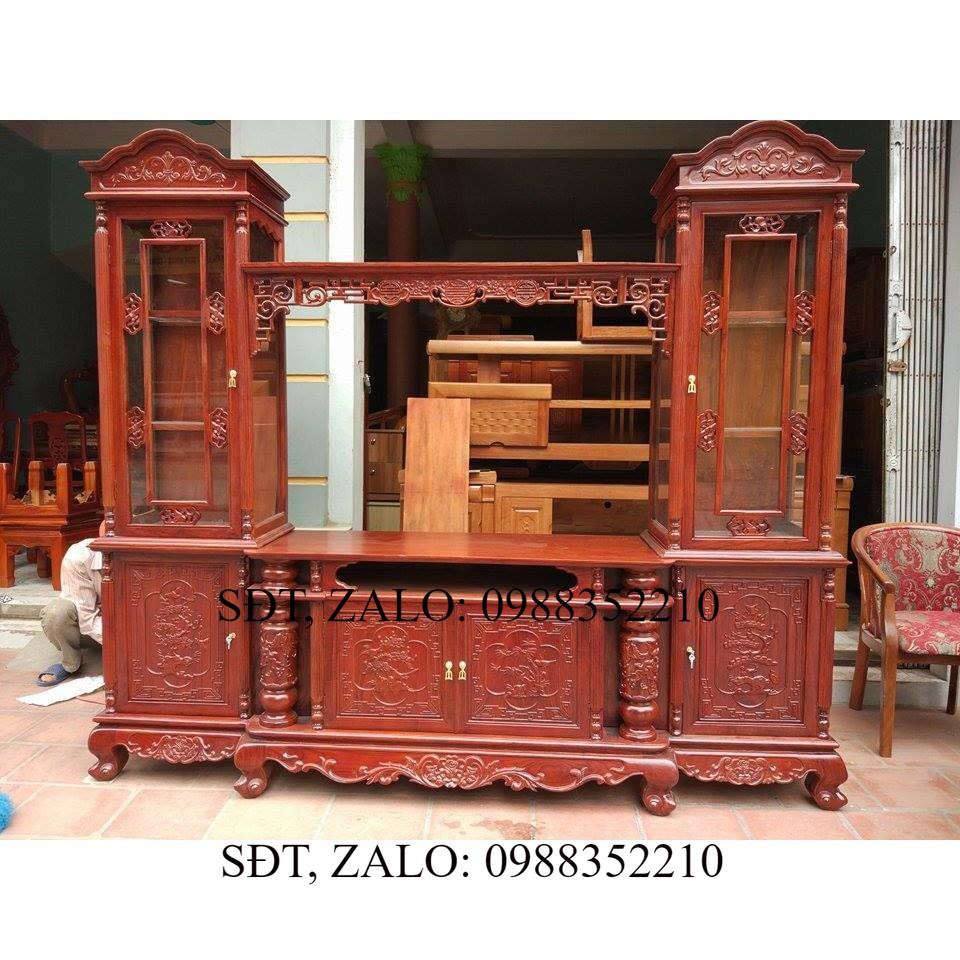 Kệ TiVi kệ kính 2 bên