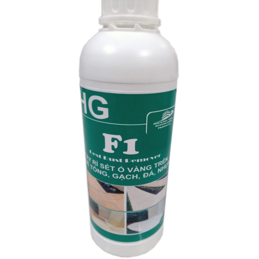 Tẩy rỉ sét ố vàng sàn bê tông, nền gach tường. HG F1 concrete rust remover 1 lít