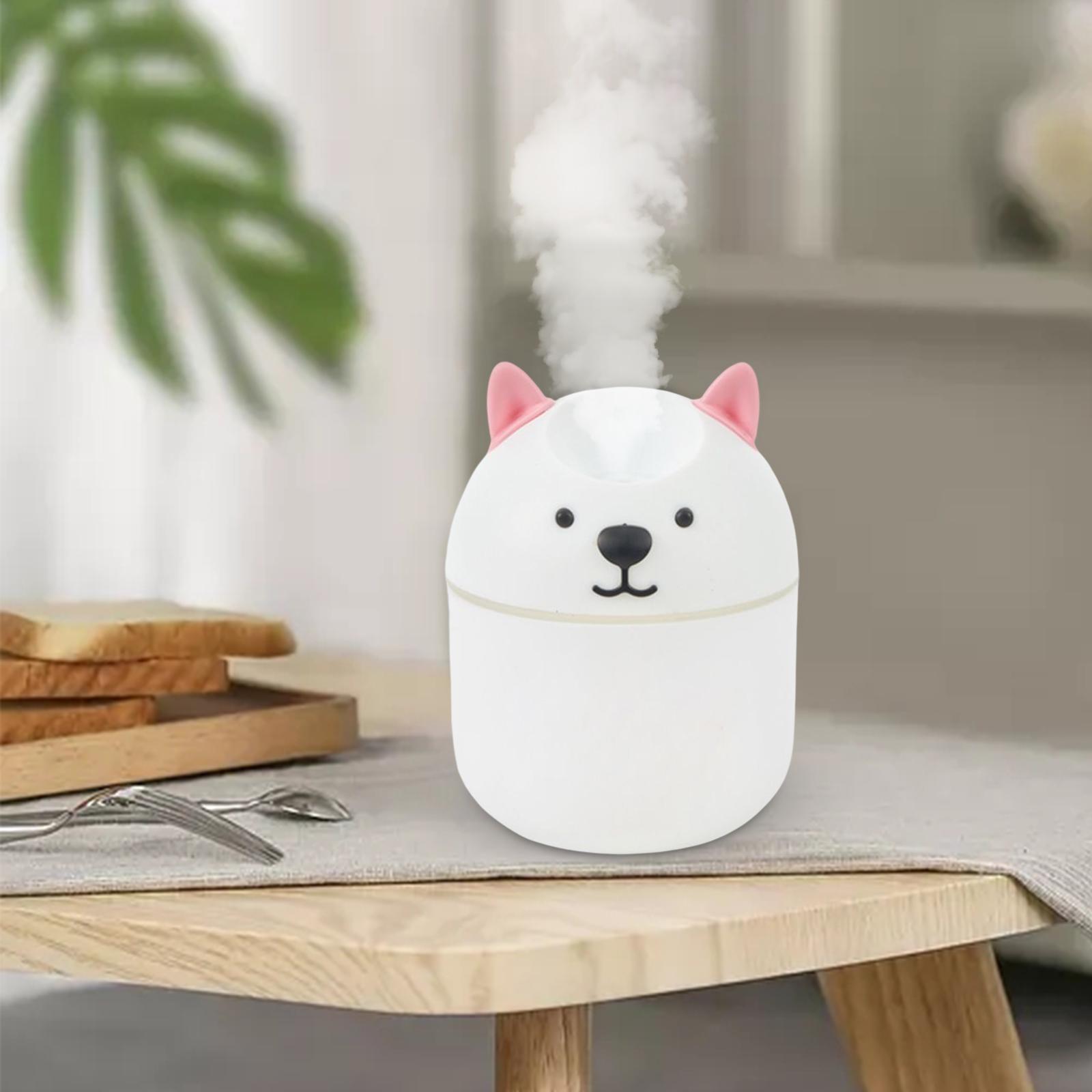 Electric Mist Humidifier Essential Diffuser for Kid Nursery Baby Room Car White