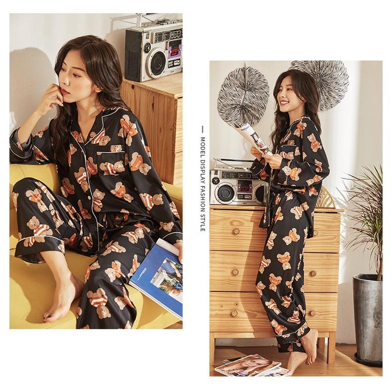 Bộ Đồ Mặc Nhà ️Đồ Ngủ Pijama Lụa Cao Cấp Siêu Mát Mềm Mịn - ELSA
