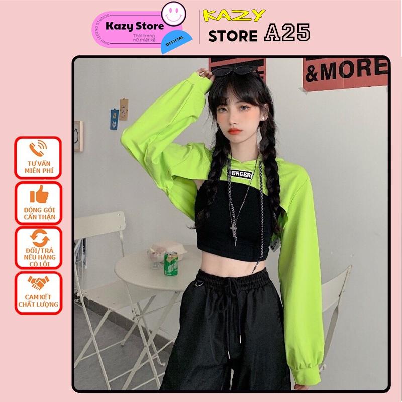 Set áo siêu cá tính cool ngầu áo ba lỗ kèm áo ngoài thêu KAZY STORE A025