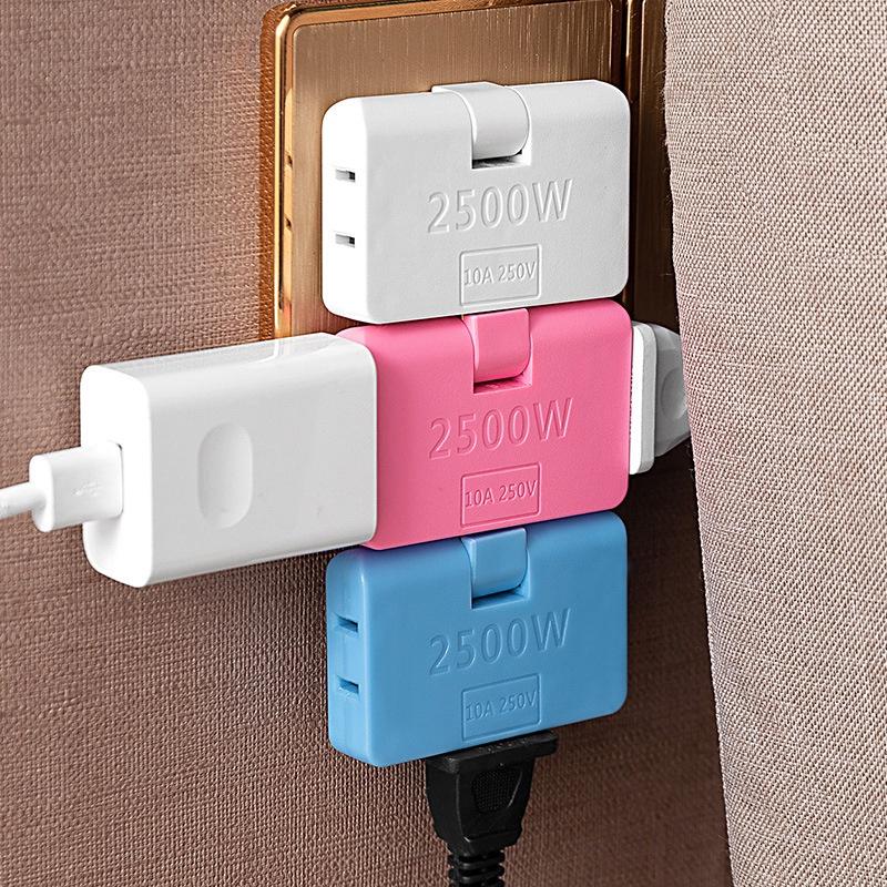 Bộ Chia Ổ Cắm Điện Dẹp 1 Ra 3 Mở Rộng Ổ Cắm Công Suất 2500W Xoay 180 Độ Đa Năng