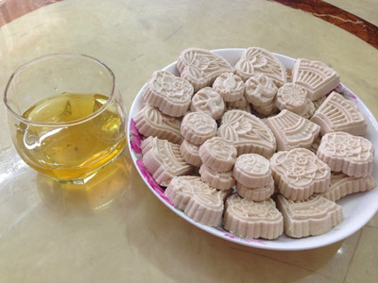 Bộ 4 Khuôn Làm Bánh Phục Linh Bánh Trung Thu Mini Cán Dài Đủ Mẫu Đa Dạng