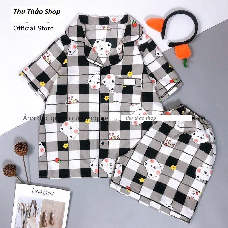 Bộ đồ mặc nhà pijama ngắn hot trend-Thu Thảo shop