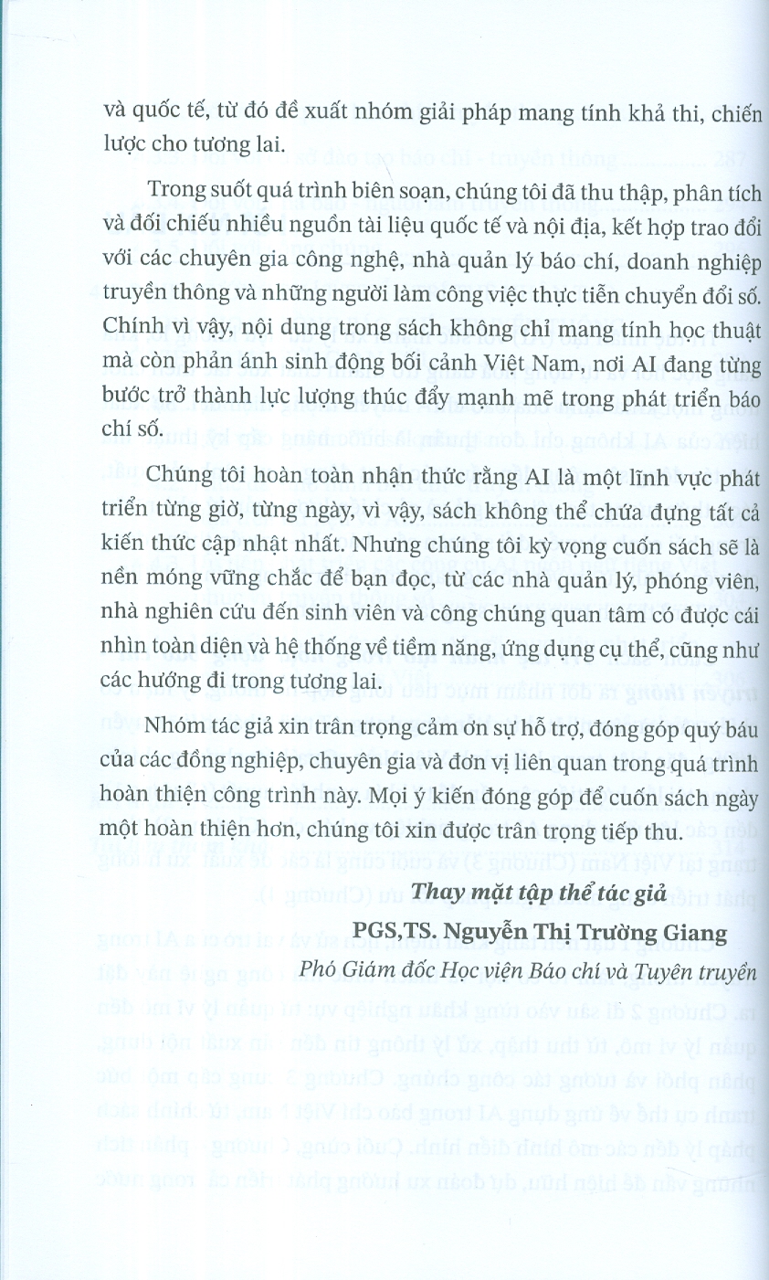 Trí Tuệ Nhân Tạo Trong Hoạt Động Báo Chí - Truyền Thông (Sách Chuyên Khảo)