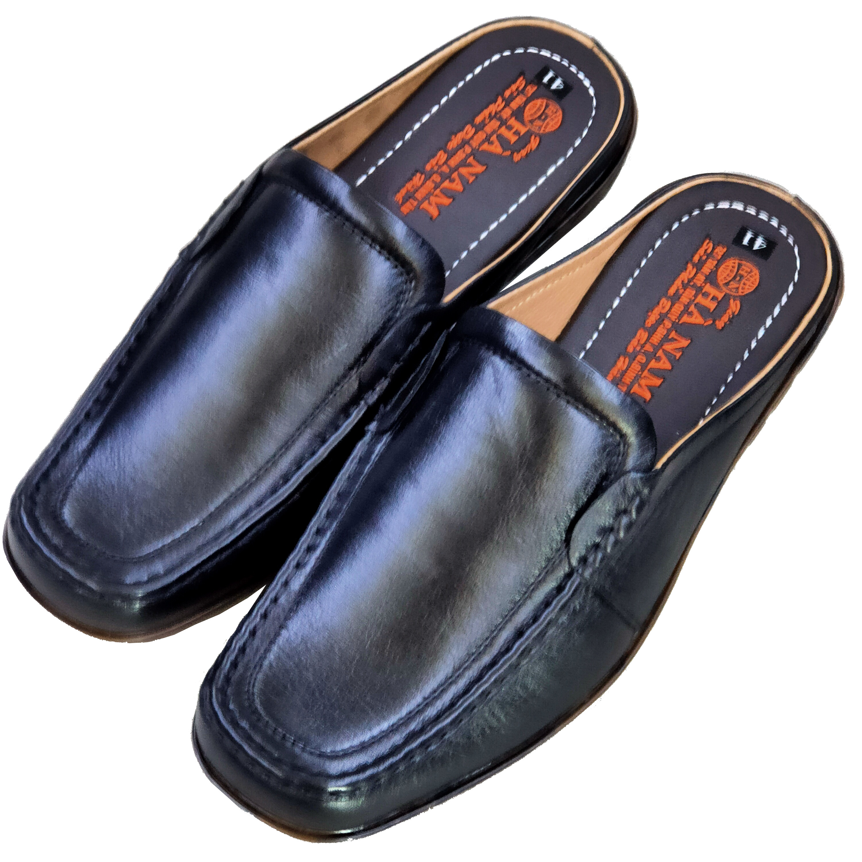 Dép bít mũi nam da bò thật HÀ NAM cao cấp  GSB2051