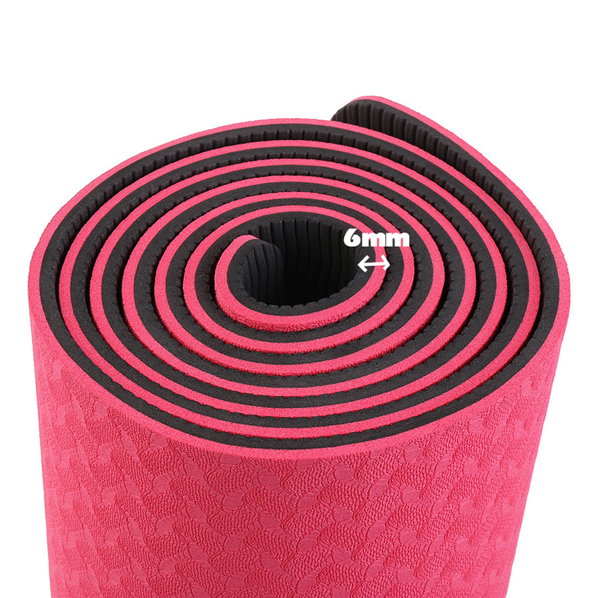 Combo 3 sản phẩm hỗ trợ tập yoga : 1 thảm 2 lớp 6mm + 1dụng cụ hỗ trợ tập bụng hình chữ T + 1 dây kéo cao su