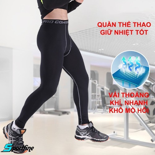 quần giữ nhiệt nam, quần legging tập gym