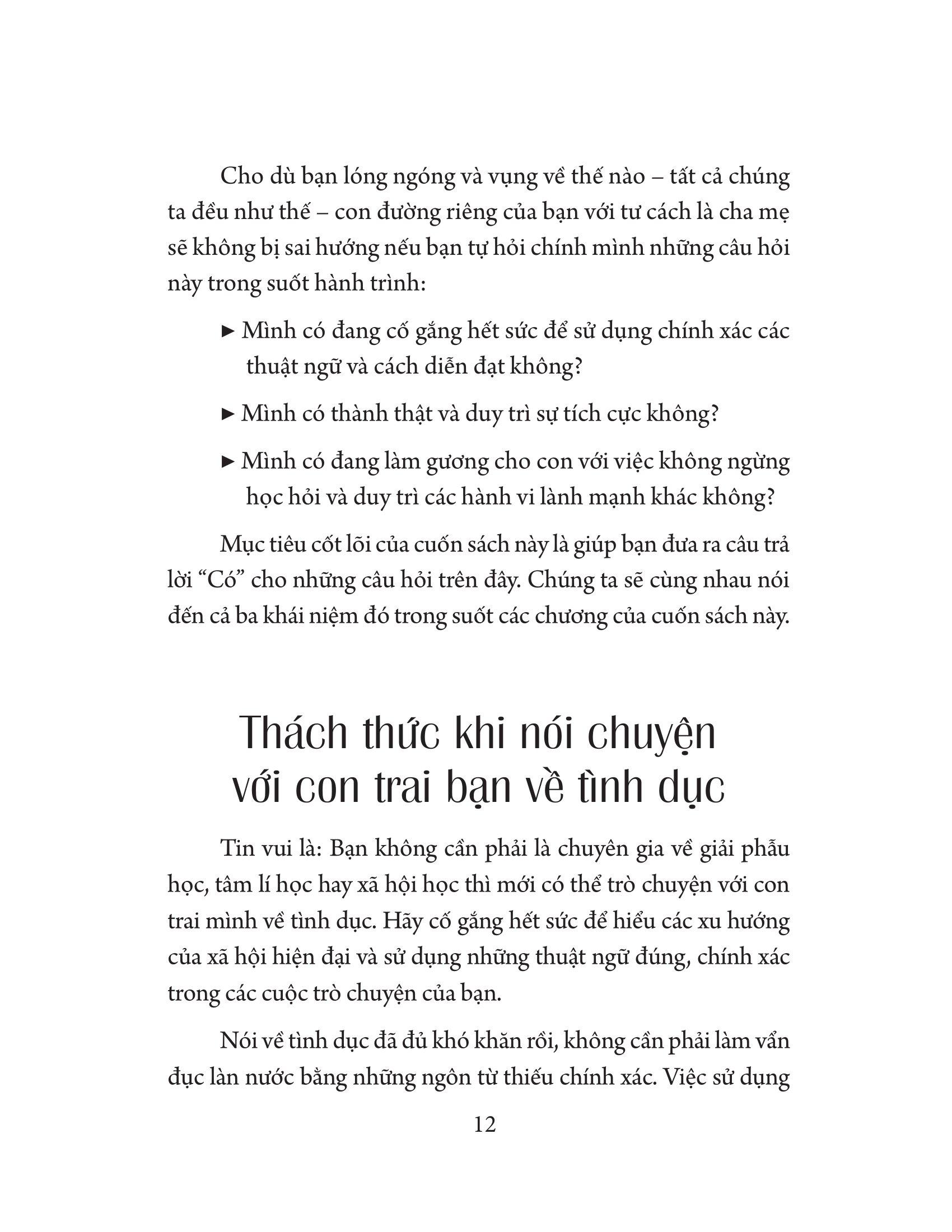 Giáo Dục Giới Tính Cho Con Trai