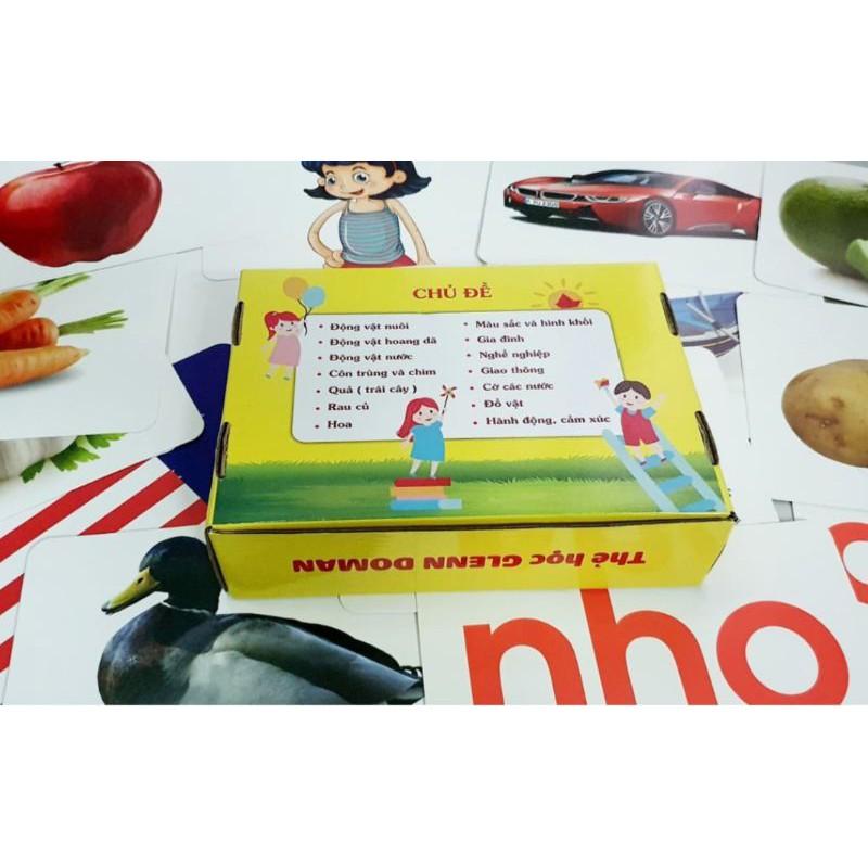 Thẻ học thông minh Flashcard size A5 dày to nhất dạy trẻ thế giới xung quanh và dạy trẻ tập