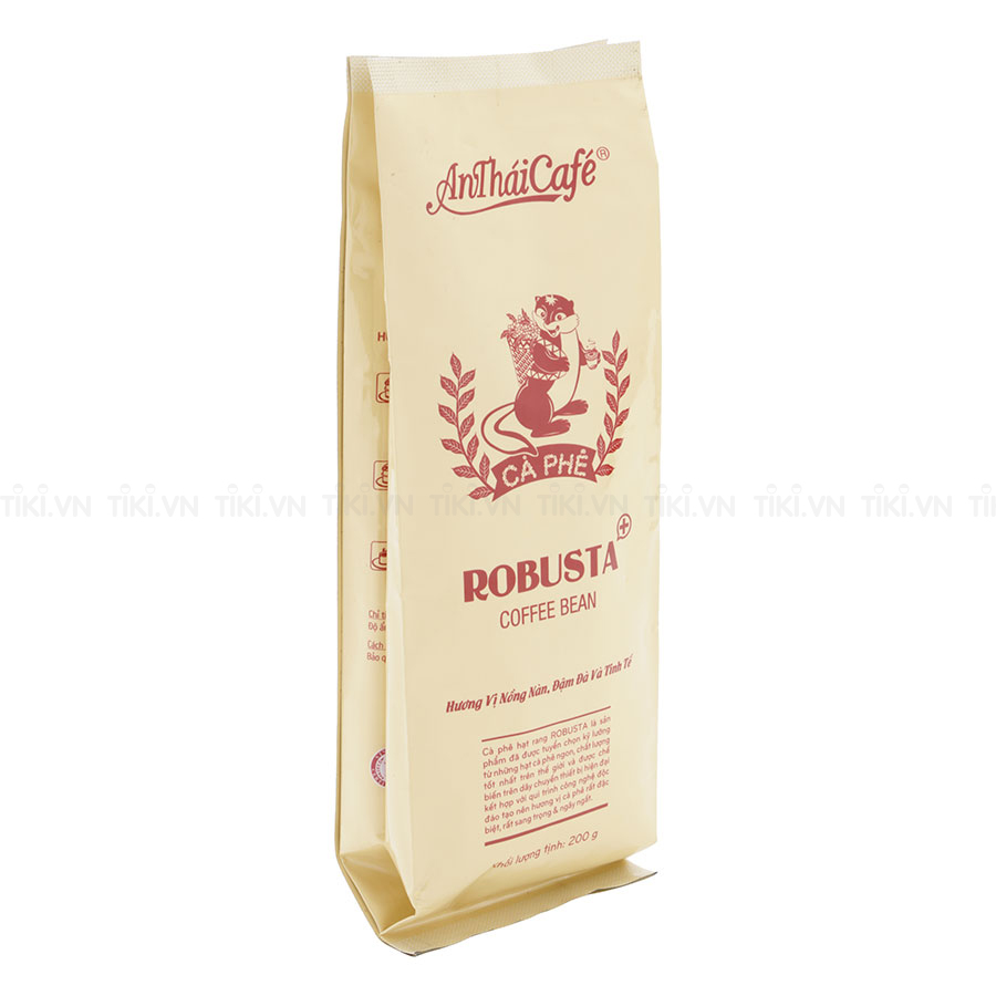 Cà Phê Hạt Rang AnTháiCafé Túi Robusta - 200g