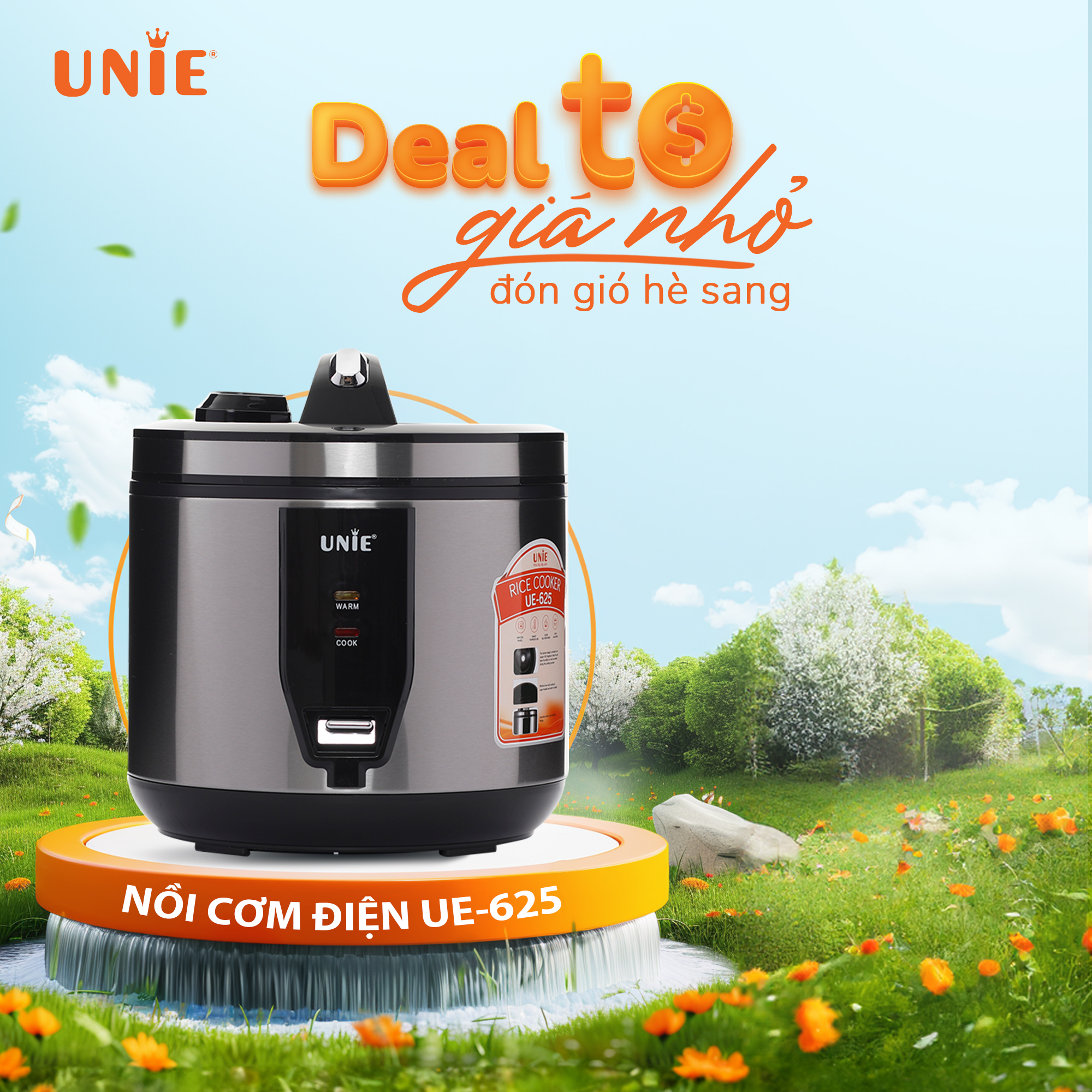 Nồi Cơm Điện Unie Ue - 625 Dung Tích 1.8L - Hàng Chính Hãng