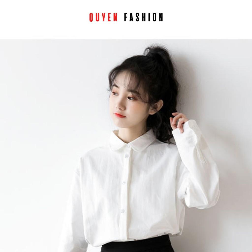 Sơ Mi Thêu Litter Duck Nẹp Giấu Khuy Xinh Xắn, Áo Công Sơ Quyên Fashion Trẻ Trung SMT002