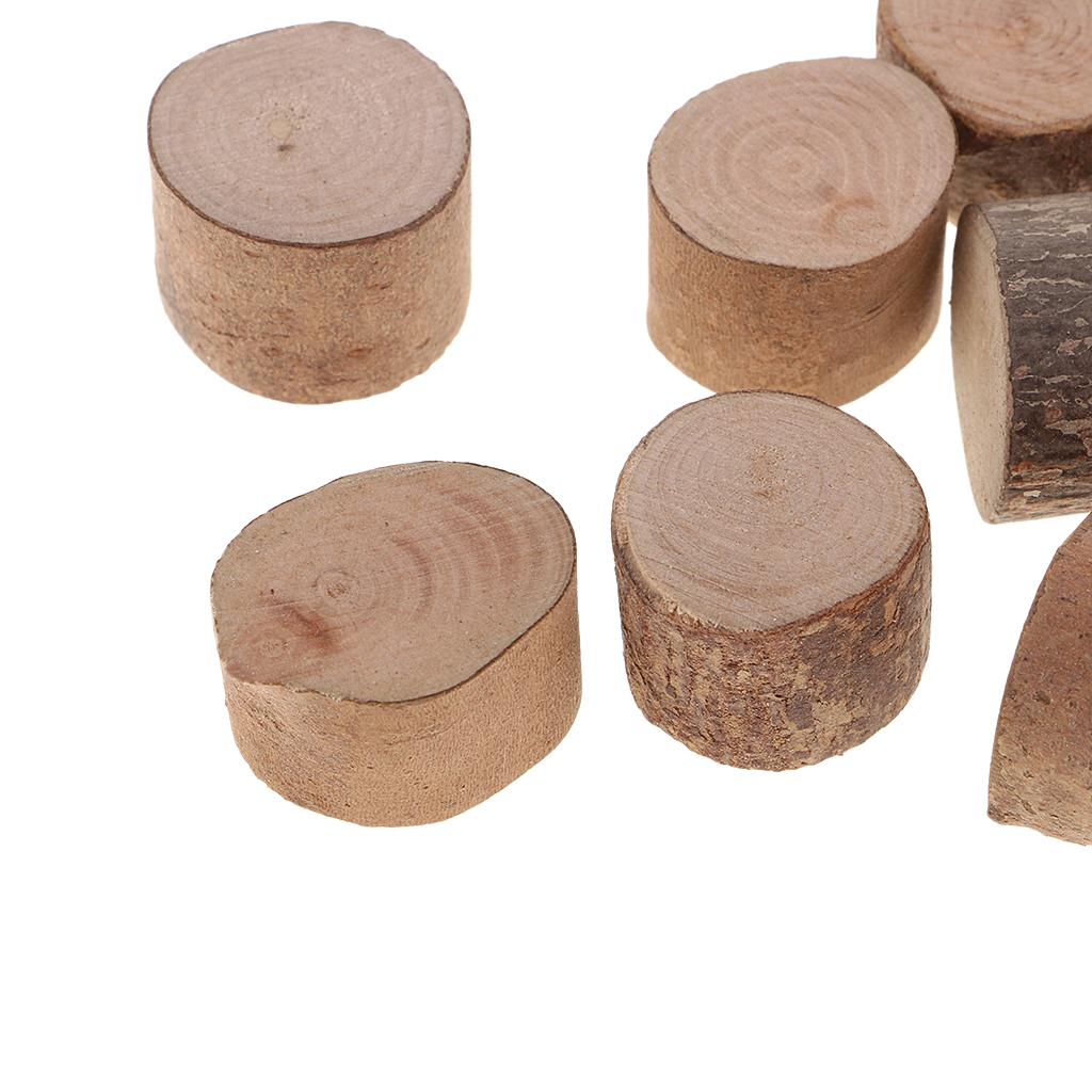 30 Chiếc Tự Nhiên Chưa Hoàn Thành Khối Gỗ Gỗ Hình Dạng Miếng Gỗ Gỗ DIY Thủ Công