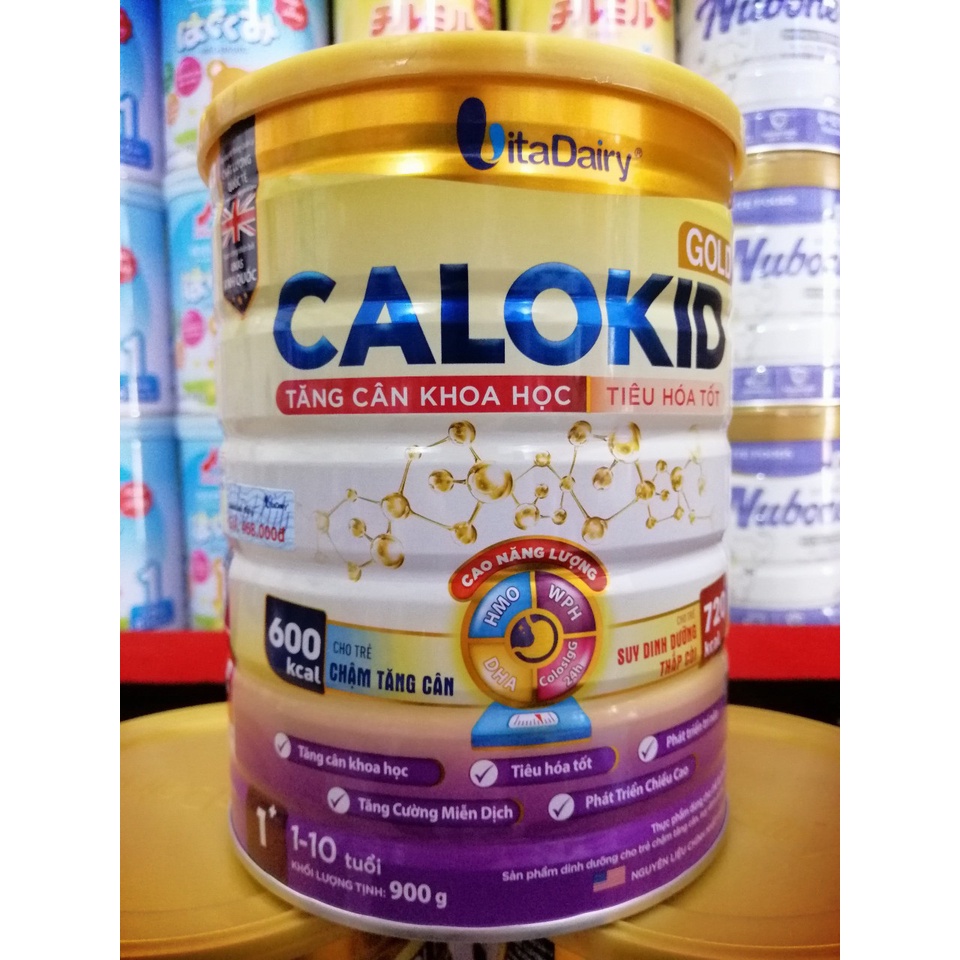 Combo 5 lon Sữa công thức Calokid Gold 1+ lon 900g