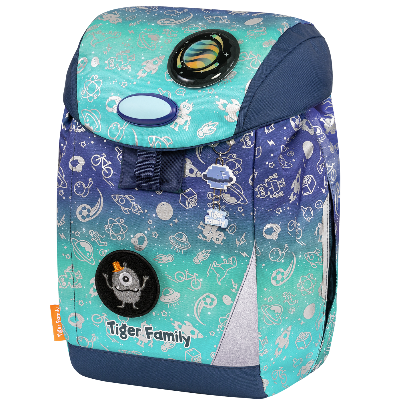 Cặp Chống Gù Eggie Schoolbag - Space Things - Go Green - Tiger Family TGEG-021A