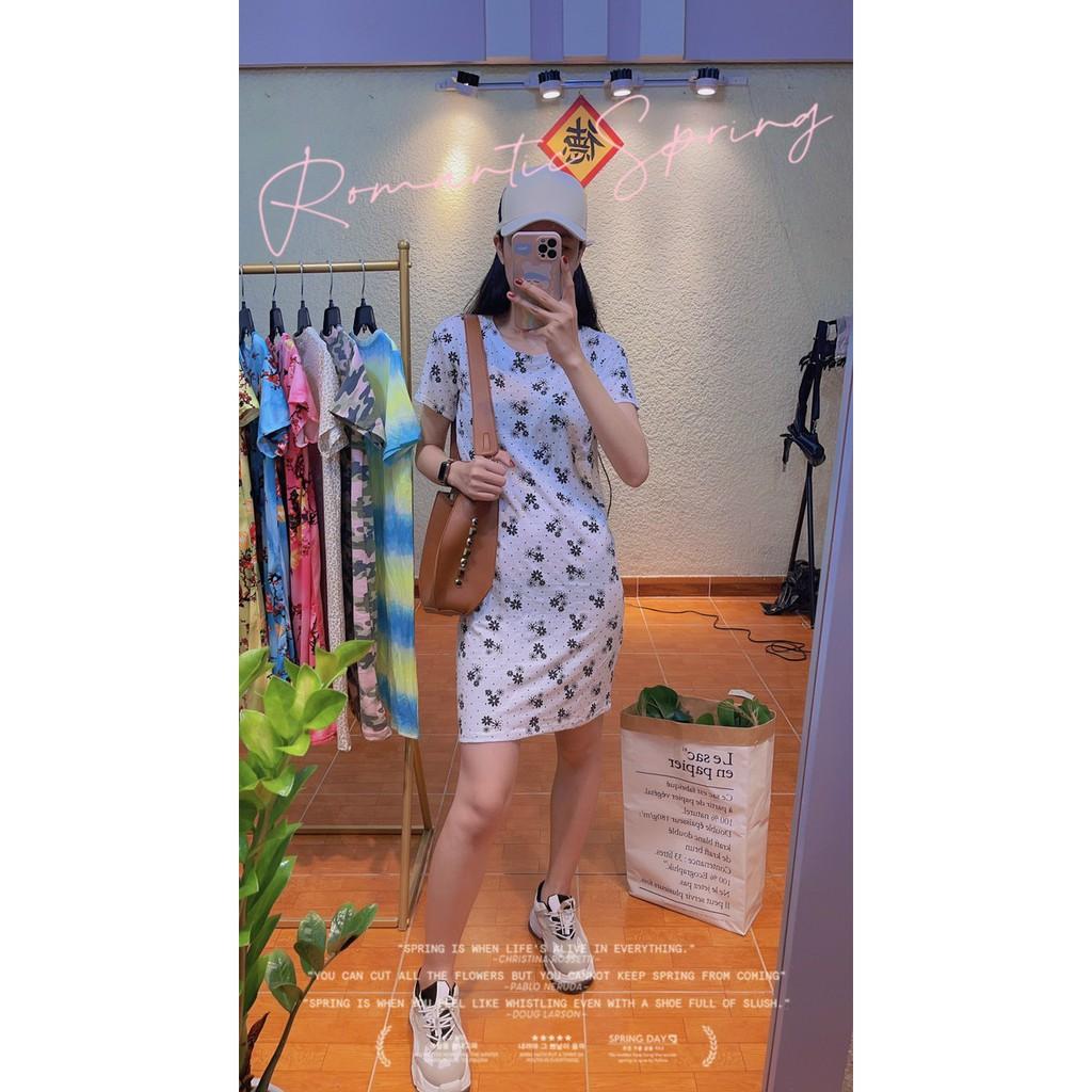 Đầm thun cotton hàng xuất