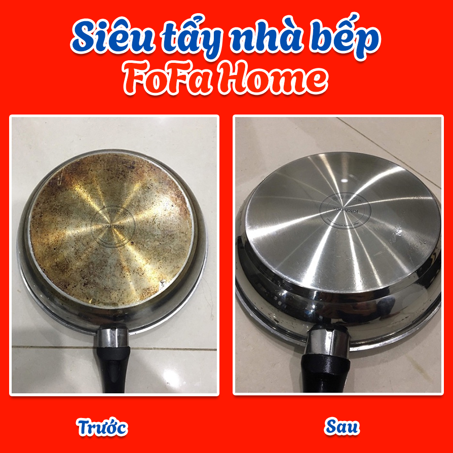 Tẩy Dầu Mỡ Tẩy Nhà Bếp FOFA HOME Làm Sạch Máy Hút Mùi Mặt Bếp Tường Gạch Ốp Chậu Rửa Bát An Toàn 3in1