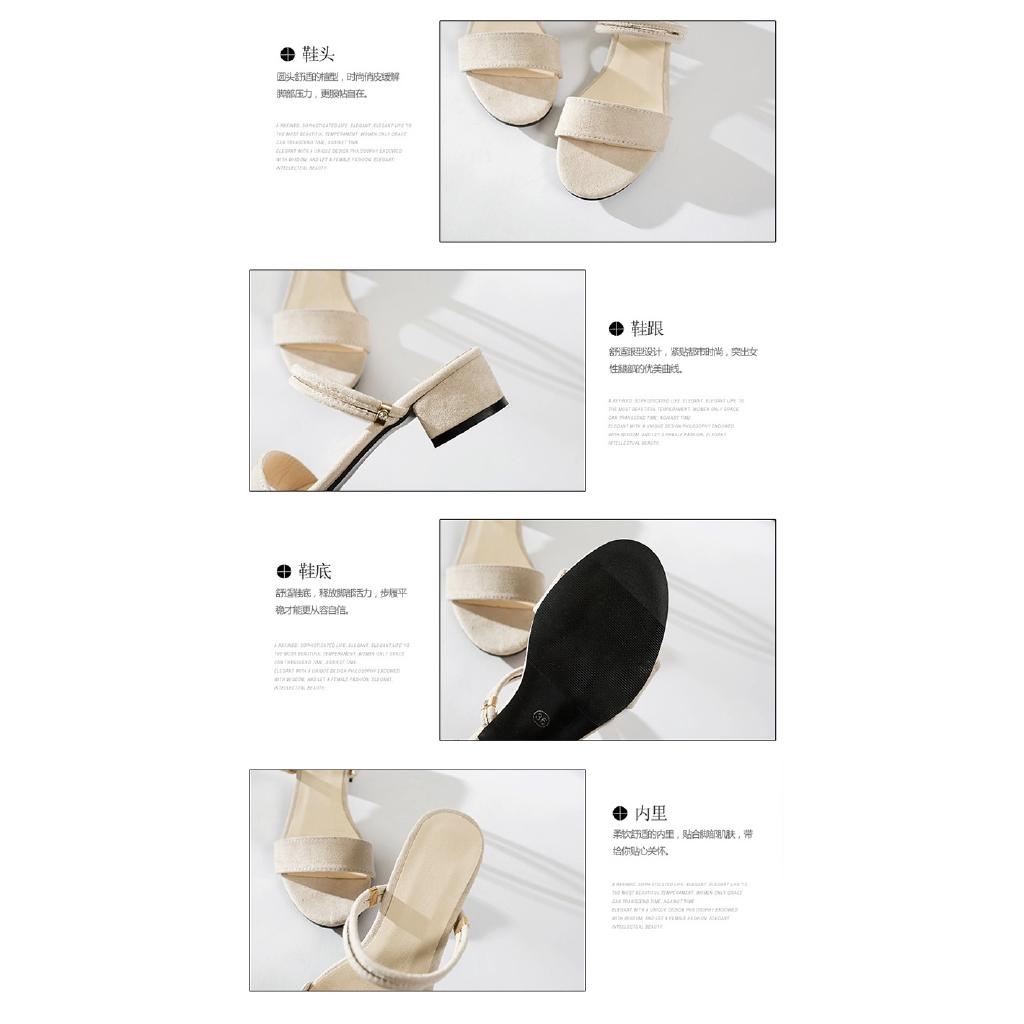 Giày Sandal Nữ Đế Dày Thời Trang Hàn