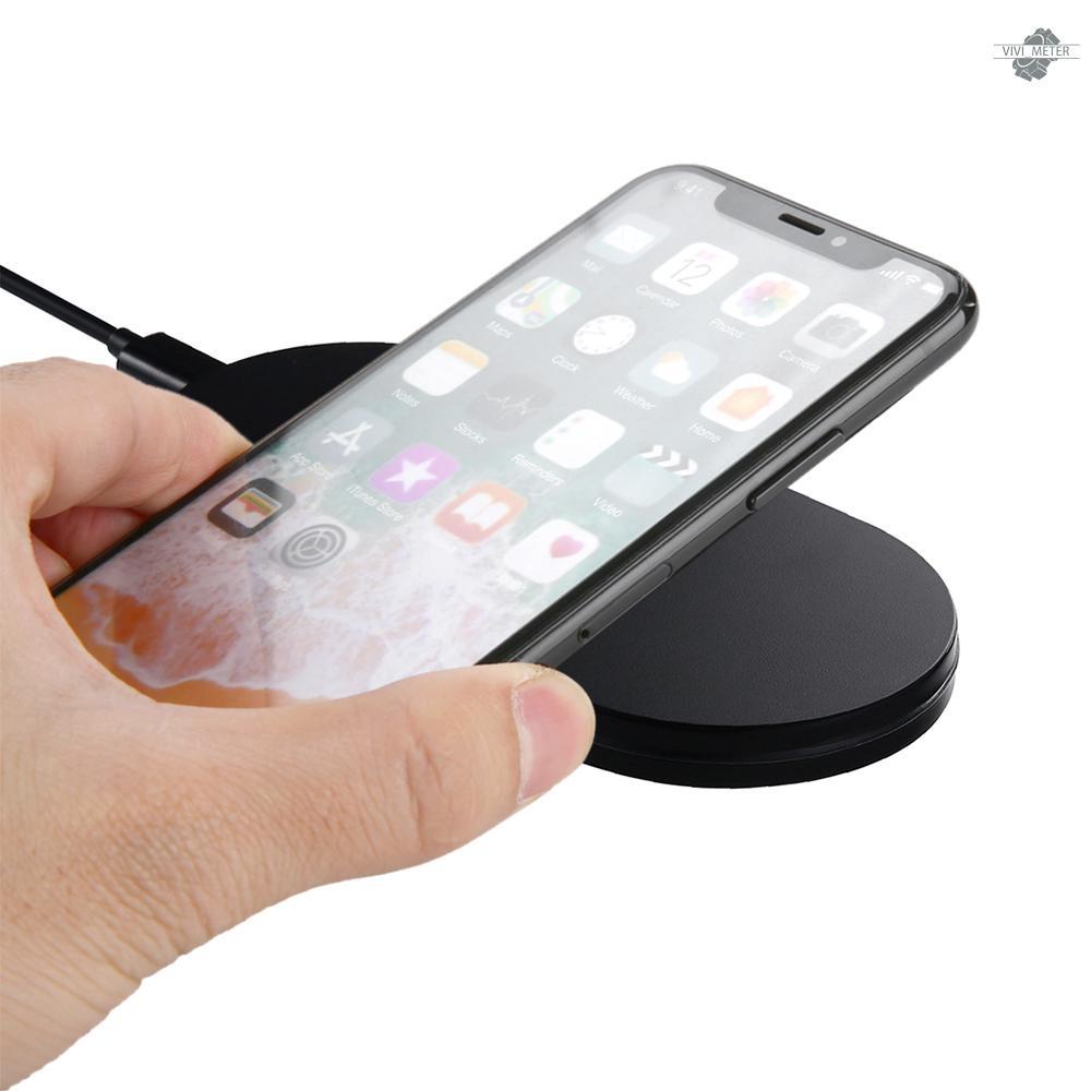 Đế Sạc Không Dây Q100 Có Đèn Led Cho Iphone X 8 Plus S8 Plus