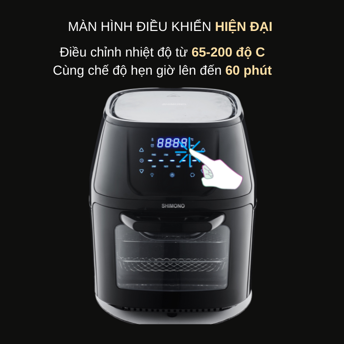 Nồi Chiên Không Dầu Shimono SM-AF806T - Hàng Chính Hãng