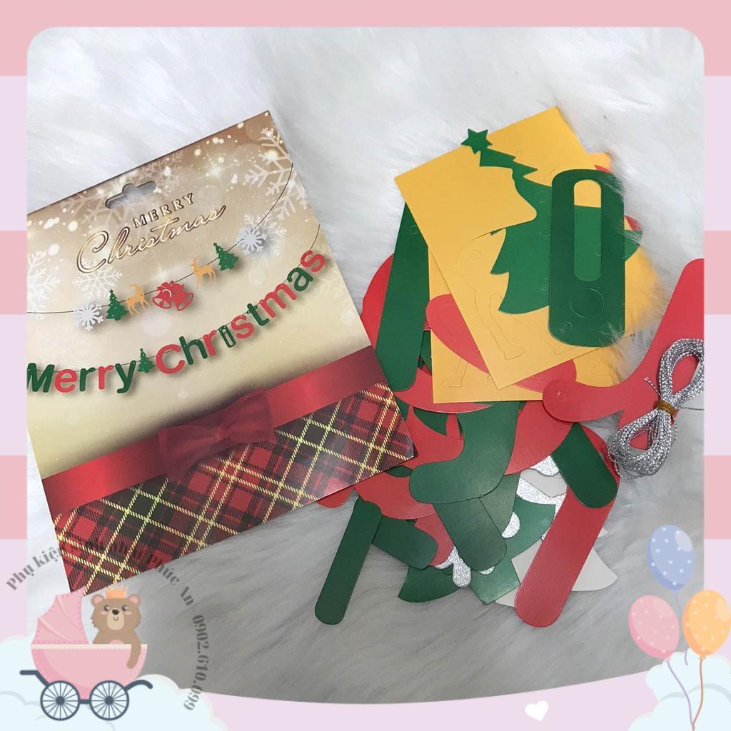 Dây Chữ Merry Christmas Dạng Chữ Kiểu Trang Trí Giáng Sinh Noel (Đã Kèm Dây Treo