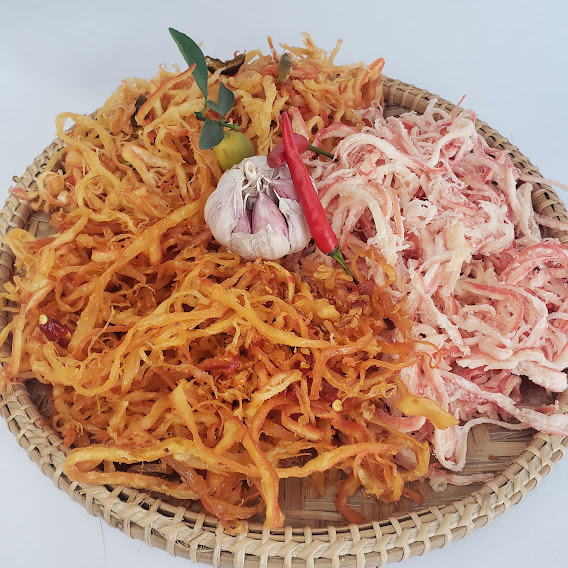 Đặc Sản Nha Trang - Mực Xé Sợi 3 Vị , Seavy Hộp 500G