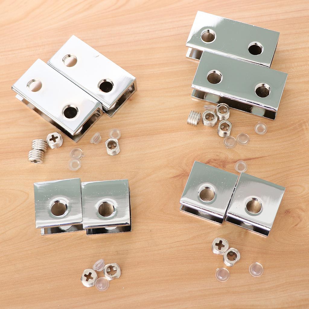 5x2 pack Zinc Alloy Fixed Glass Clamp Adjustable Glass Brackets A-8-10mm