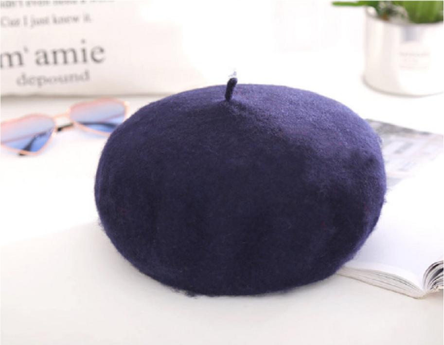 Mũ nồi beret dạ nữ phong cách Hàn