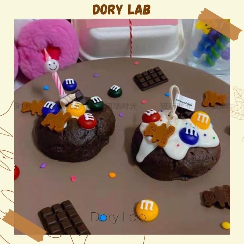 Nến Thơm Bánh Quy Sô-cô-la Mix Kẹo M Handmade, Quà Tặng, Phụ Kiện Decor - Dory Lab