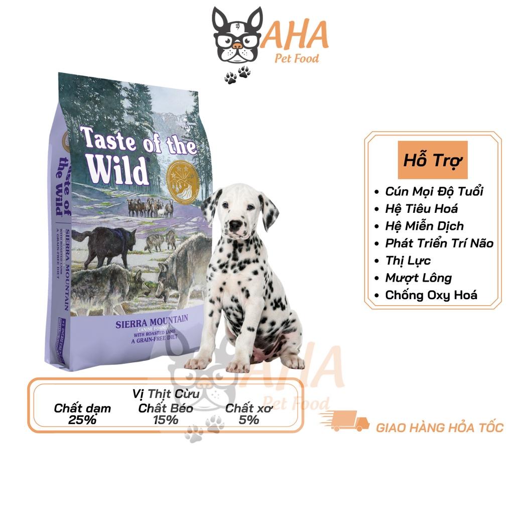 Thức Ăn Cho Chó Đốm Taste Of The Wild Bao 500g Hỗ Trợ Xương Cơ Khớp - Sierra Mountain Thịt Cừu, Trái Cây Rau Củ Quả