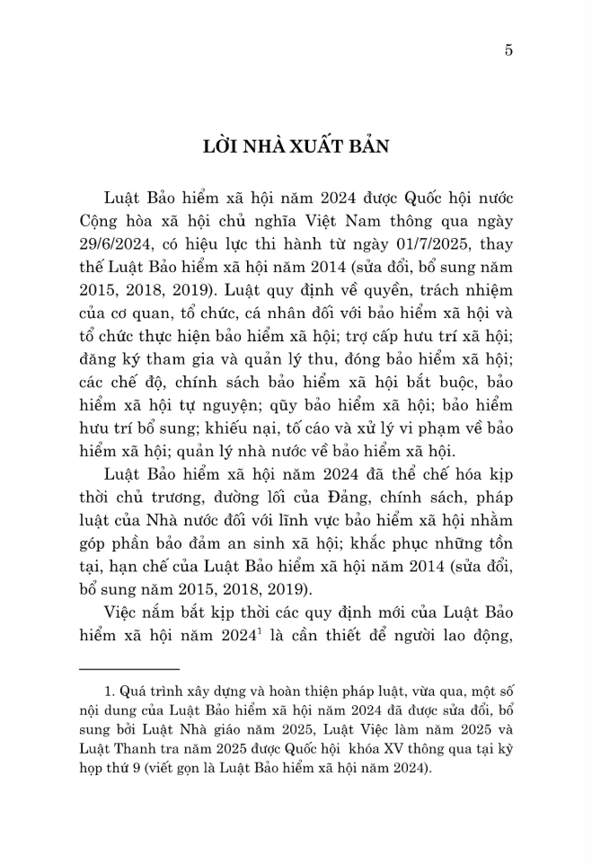 Sách - Tìm Hiểu Luật Bảo Hiểm Xã Hội Năm 2024