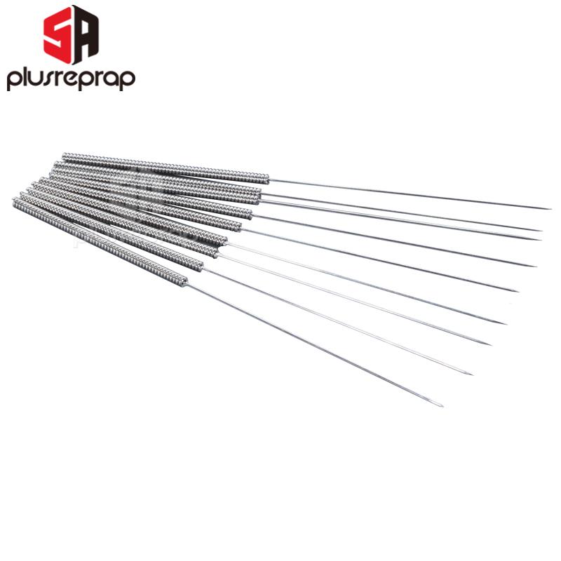 5PCS Nốt Nốt Nước Nước Nước Nước Nước Thép không gỉ cho vòi MK8 V6 qua các lỗ 0,2-1.0mm Bộ phận máy in 3D