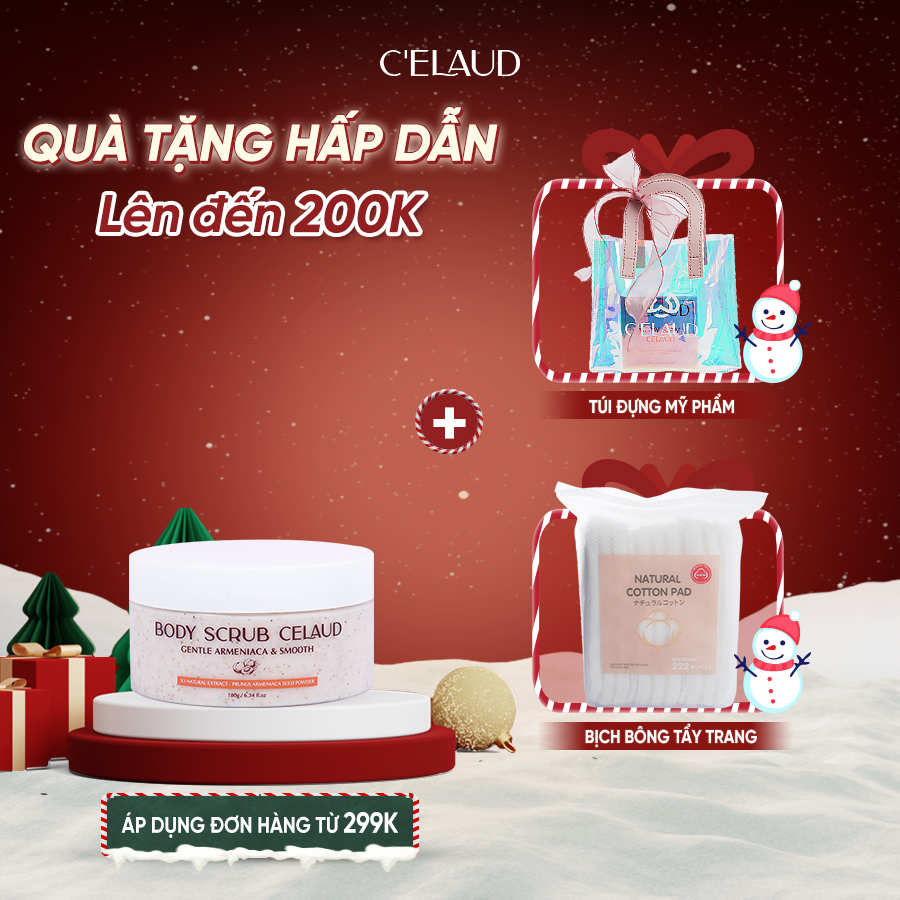 Tẩy tế bào chết, tái tạo và làm mịn da Body Scrub Celaud