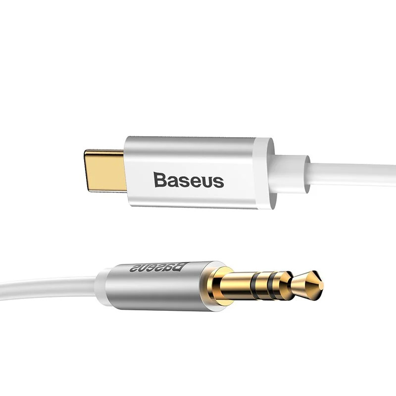 Cáp chuyển đổi type C sang jack 3.5 Baseus Cable Yiven Type-C male To 3.5 - hàng chính hãng