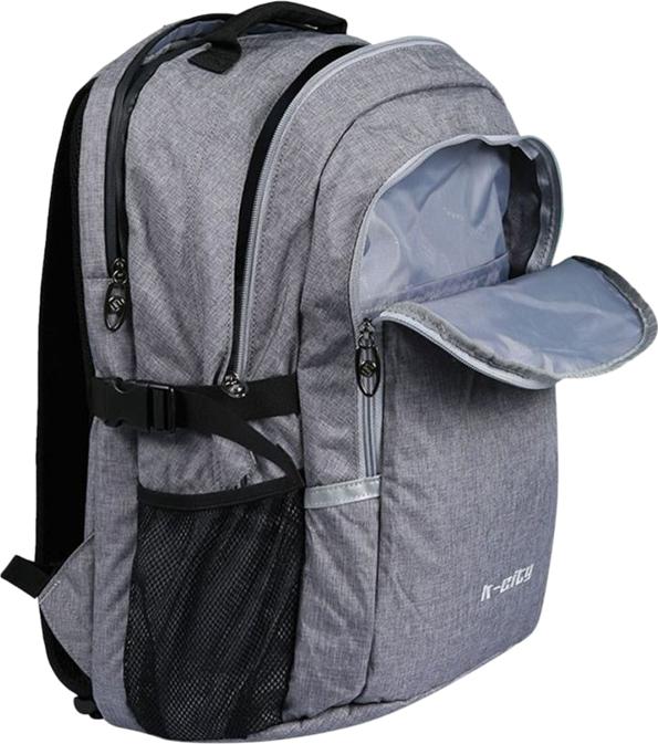 Balo Simplecarry K-City M Grey 0022412 (44 x 28 cm) - Xám