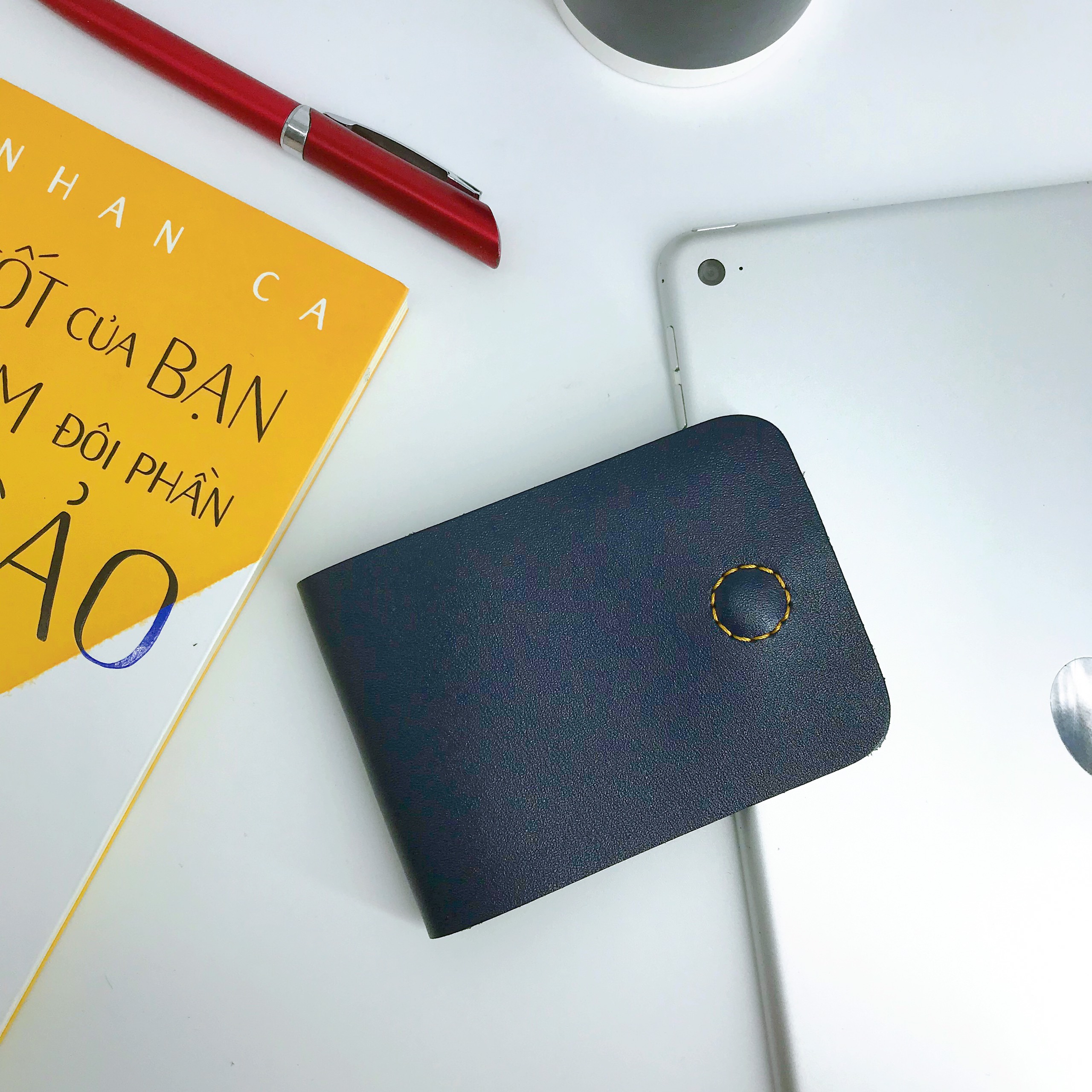 Ví nam nữ mini da bò nhỏ gọn thời trang Ví sen VS19