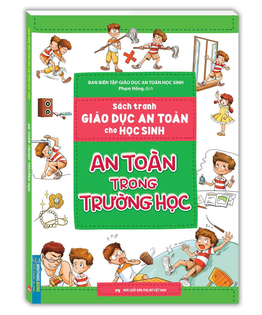 Sách tranh giáo dục an toàn cho học sinh - An toàn trong trường học