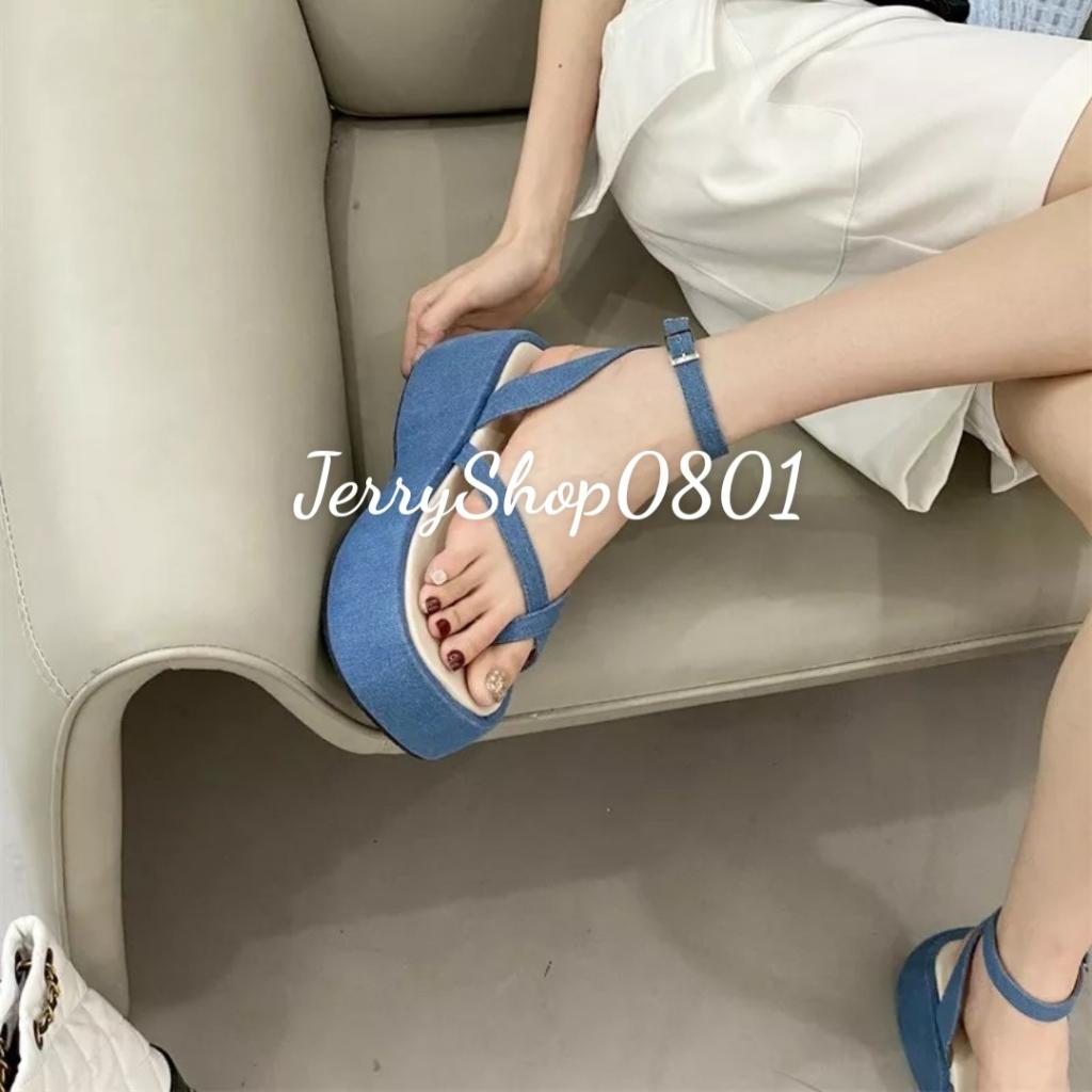 Sandal nữ đế cao 7P ĐỘN ĐẾ 2 DÂY XỎ NGÓN TRENDING