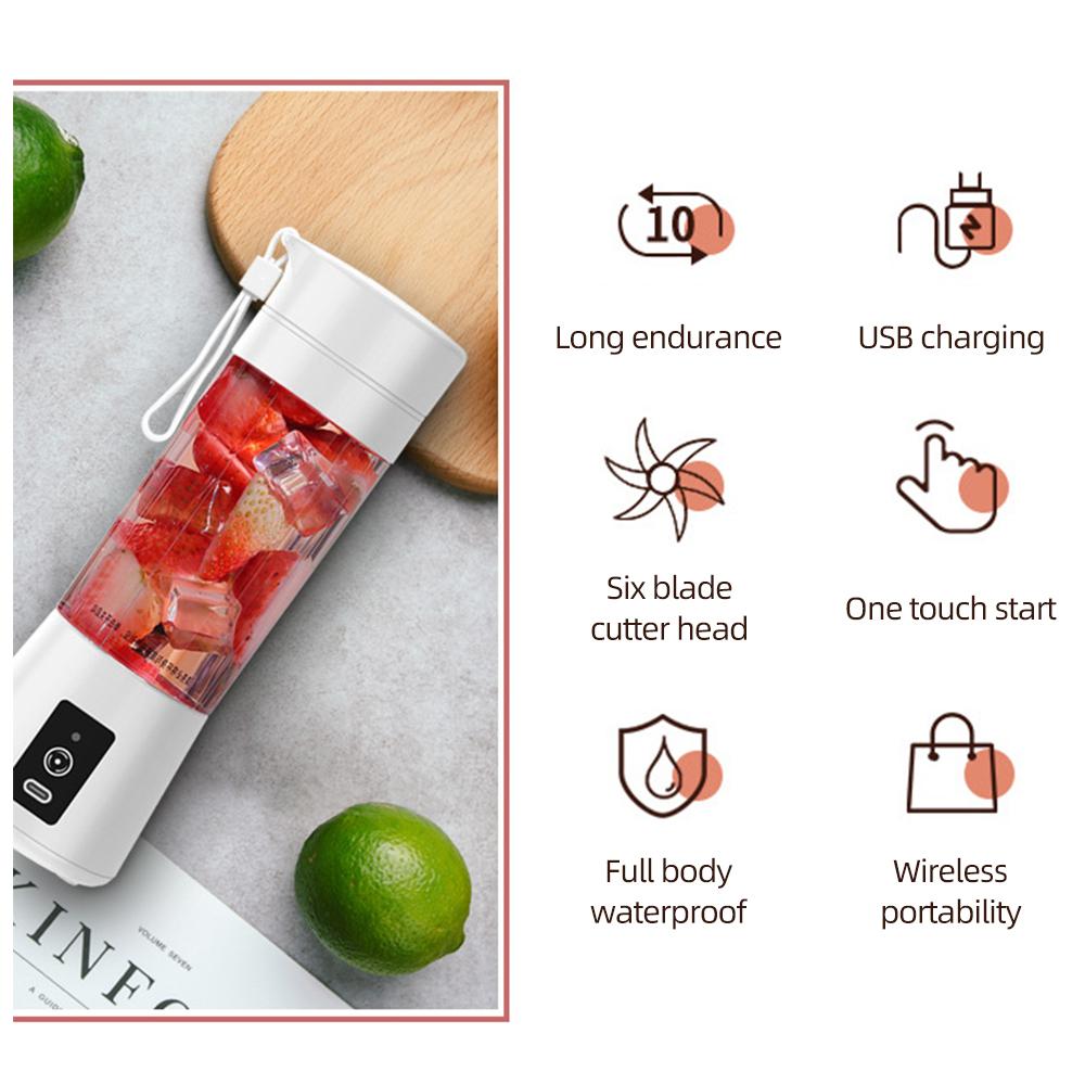 Portable Blender for Shakes and Smoothies Personal Size Single Serve Travel Fruit Juicer Mixer Cup
