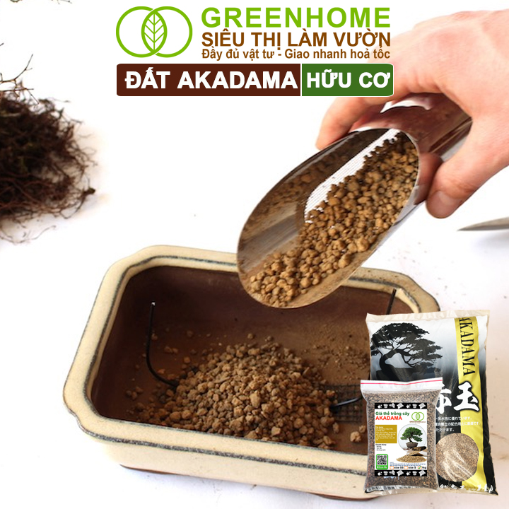 Đất Akadama Greenhome, Giá Thể Bonsai, Kiểng Lá, Sen Đá, Phân Nền Thủy Sinh, Nhiều Dưỡng Chất