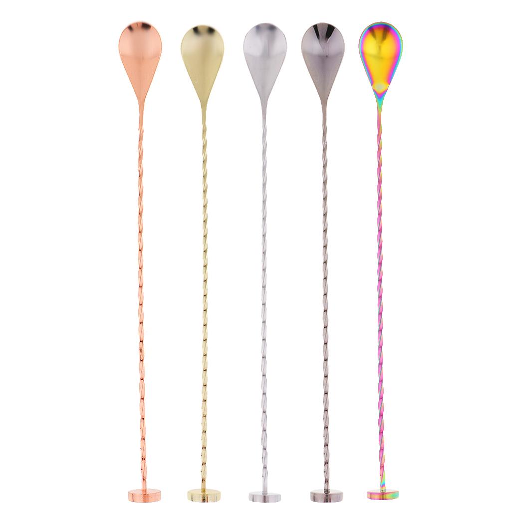 Cocktail Mixer Stainless Steel Stirring Mixing Spoon Stirring Spoon Home Bar