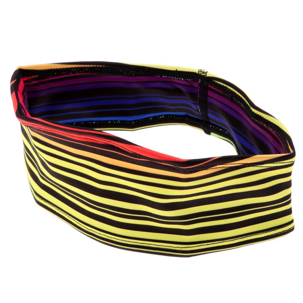 2-3 of pack Men Women Gym Sweatband Headband Stretch Hair Band Yellow