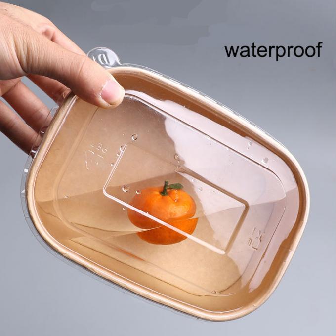 50 Hộp giấy chữ nhật 1000ml bento đựng thức ăn mang đi, bông lan trứng muối