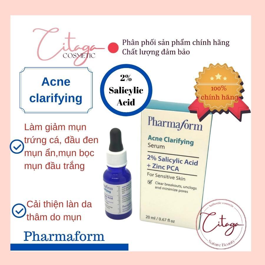 Tinh chất giảm mụn và ngăn ngừa mụn, se khít lỗ chân lông Acne Clarifying Serum Pharmaform