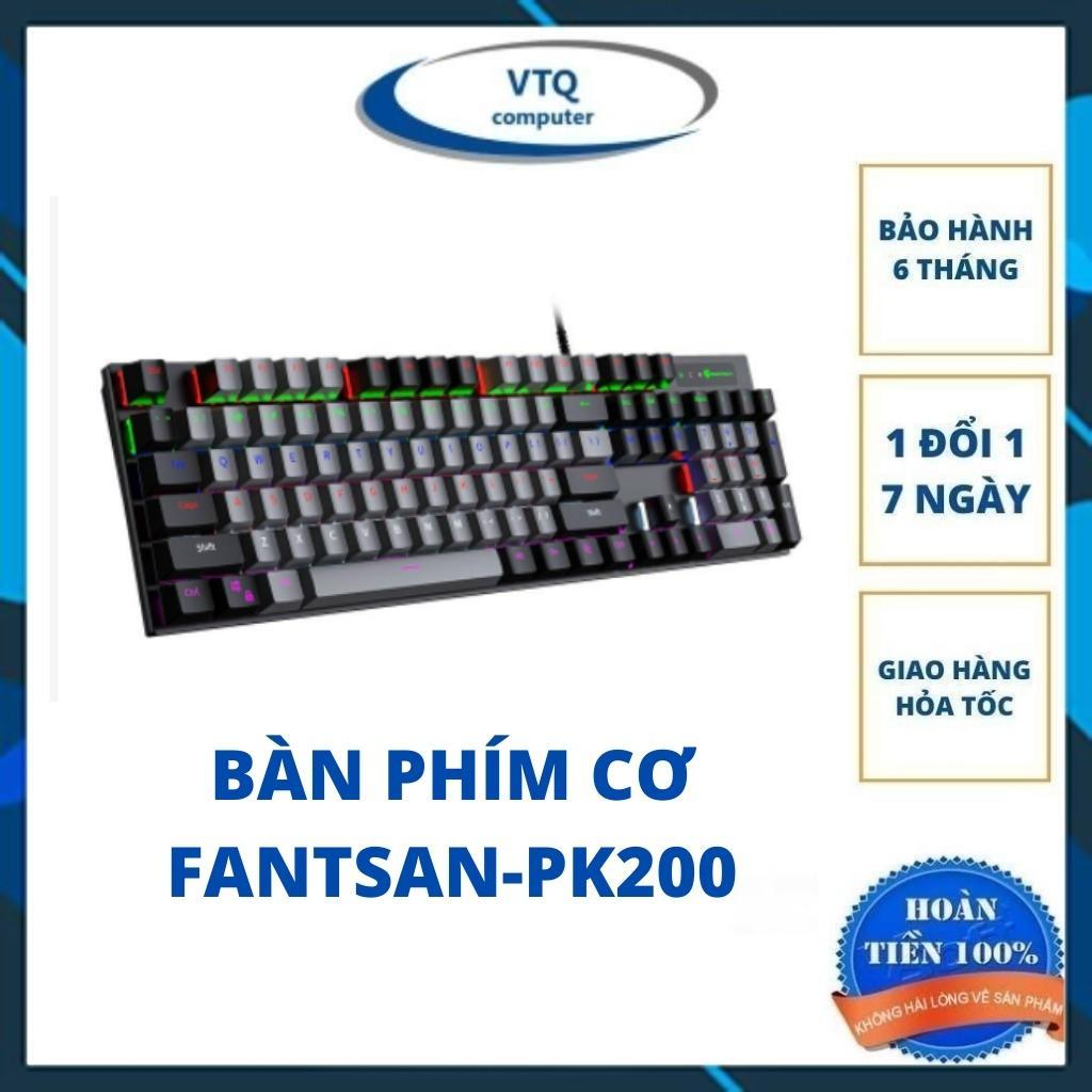 Bàn Phím Cơ Led đổi màu Pantsan Pk200 Gaming cao cấp -Nhiều chế độ led - cảm giác chơi game cực đã BH 12th