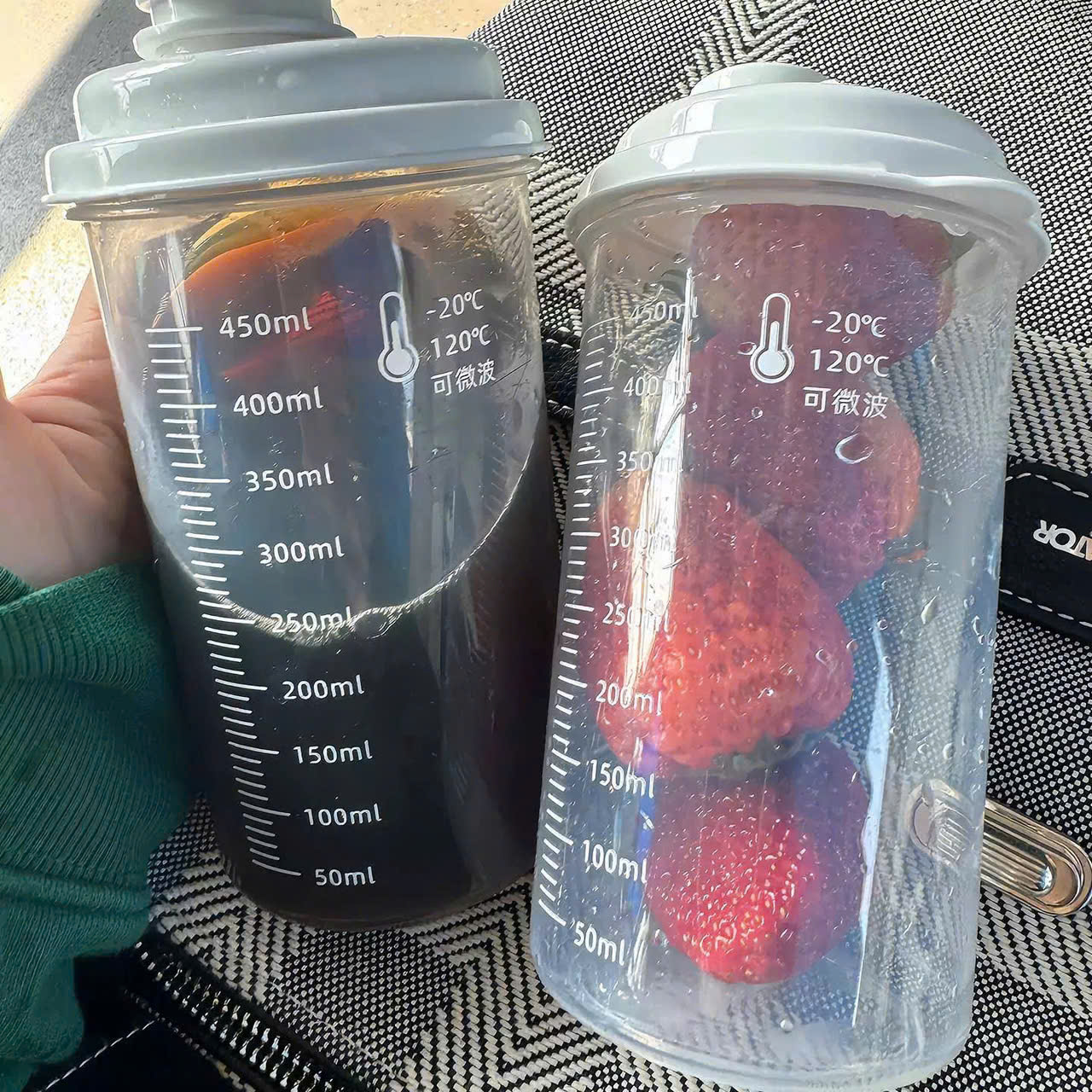 SET 3 Bình Lắc Pha Sữa/Pha Cafe Mini 450ml Có Vạch Chia Dung Tích, Hũ Đựng Thực Phẩm Đa Năng Nắp Kín Chống Tràn - HÀNG CHÍNH HÃNG MINIIN