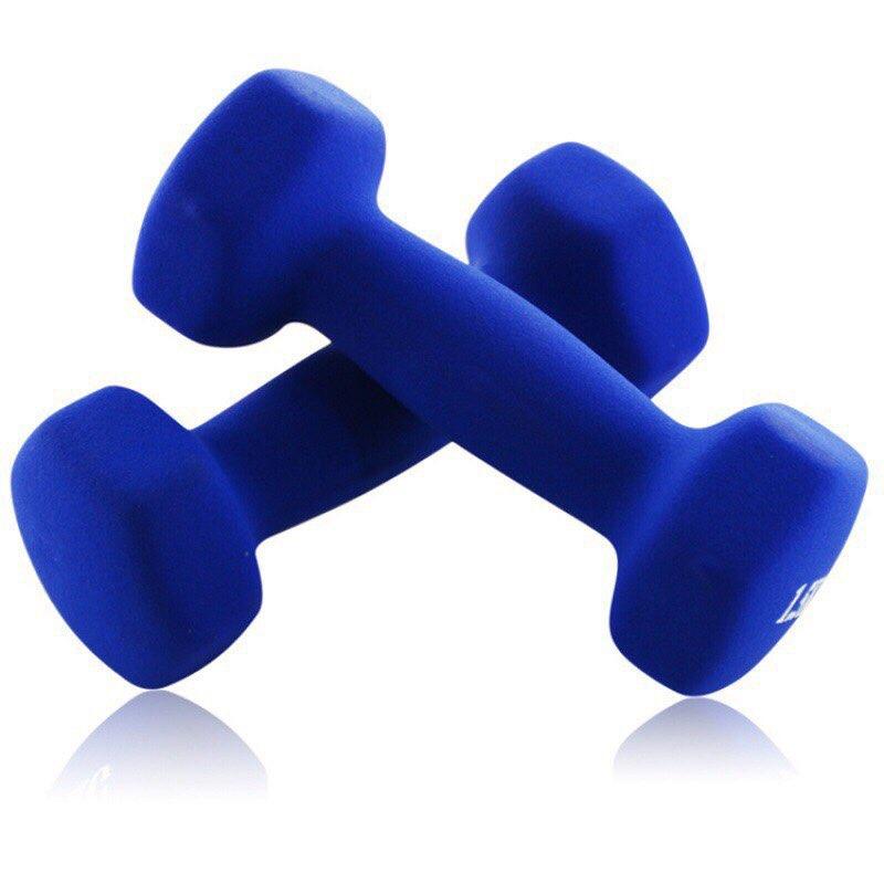 Bộ Tạ Tay 5kg Bọc Cao Su Lõi Thép Cao Cấp