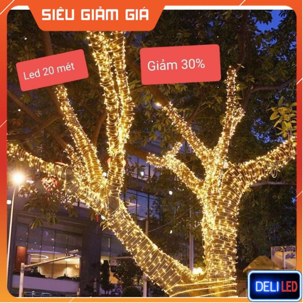 Đèn Led Dây Trang Trí 50M Vàng Đèn Nháy Trang Trí Quán Cà Phê Cuốn Dây Trang Trí Ngoài Trời