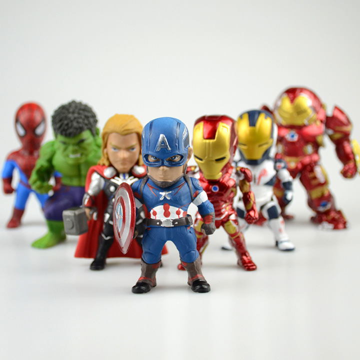 Mô Hình Nhân Vật Siêu Anh Hùng Bộ 6 Nhân Vật Avenger